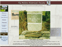 Tablet Screenshot of miltonhistoricalsociety.org